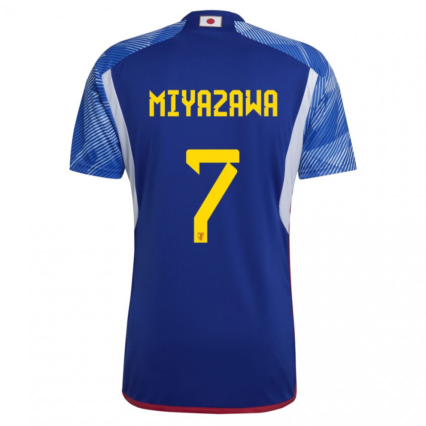 Niño Camiseta Japón Hinata Miyazawa #7 Azul Real 1ª Equipación 22-24 La Camisa