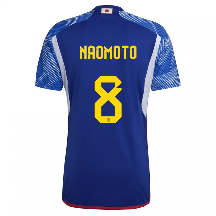 Niño Camiseta Japón Hikaru Naomoto #8 Azul Real 1ª Equipación 22-24 La Camisa