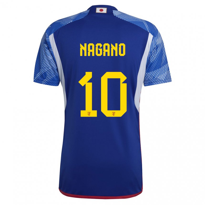 Niño Camiseta Japón Fuka Nagano #10 Azul Real 1ª Equipación 22-24 La Camisa