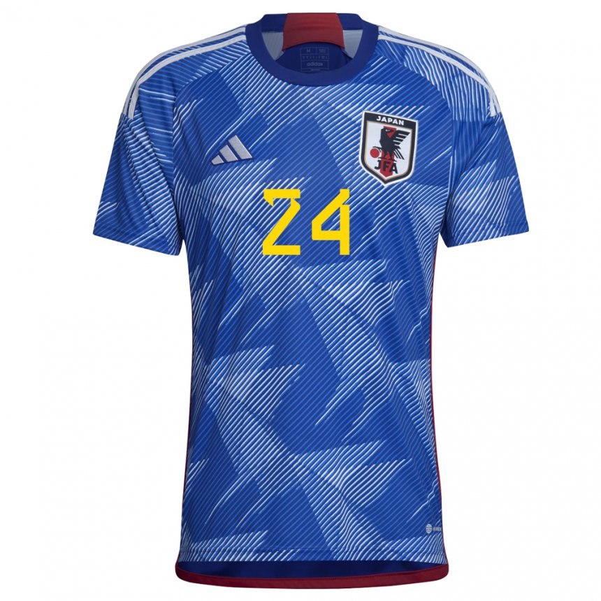Niño Camiseta Japón Maika Hamano #24 Azul Real 1ª Equipación 22-24 La Camisa