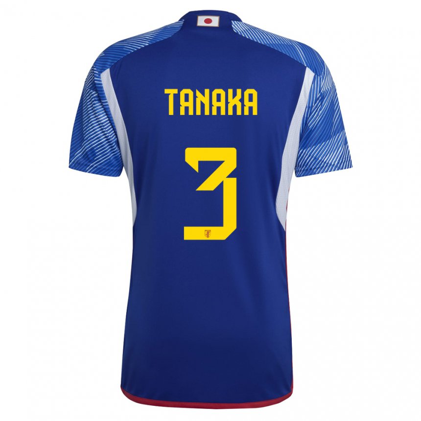 Niño Camiseta Japón Hayato Tanaka #3 Azul Real 1ª Equipación 22-24 La Camisa