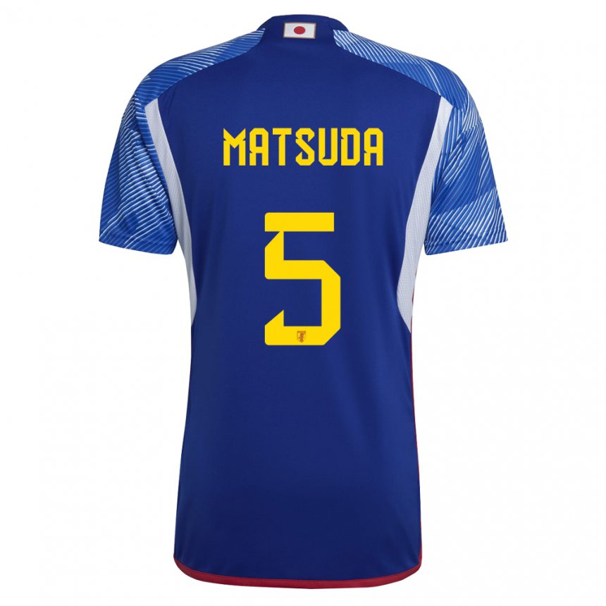 Niño Camiseta Japón Hayate Matsuda #5 Azul Real 1ª Equipación 22-24 La Camisa