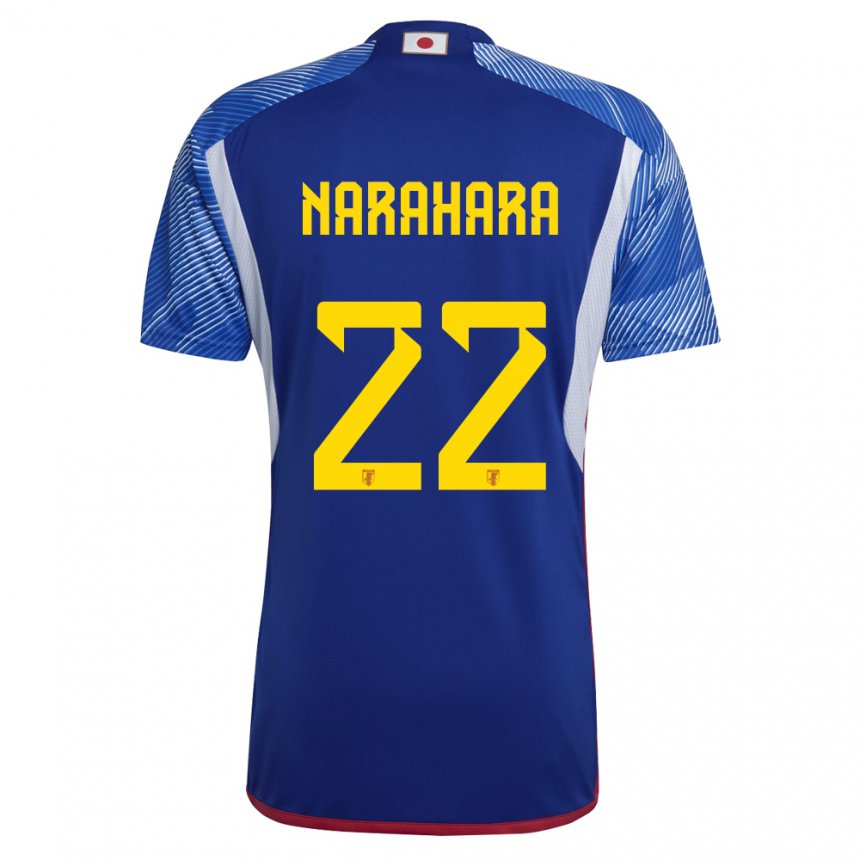 Niño Camiseta Japón Yoshiki Narahara #22 Azul Real 1ª Equipación 22-24 La Camisa
