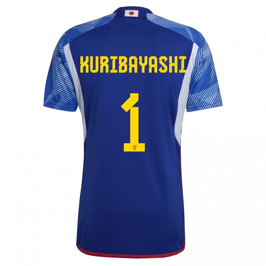 Niño Camiseta Japón Hayato Kuribayashi #1 Azul Real 1ª Equipación 22-24 La Camisa