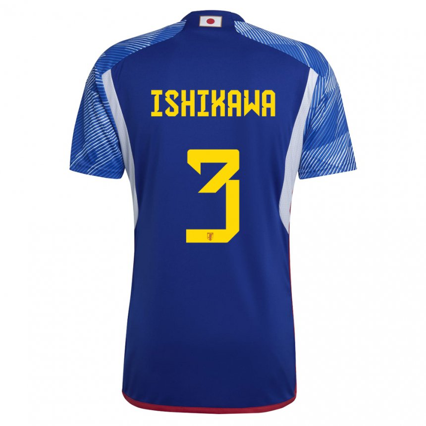 Niño Camiseta Japón Seita Ishikawa #3 Azul Real 1ª Equipación 22-24 La Camisa