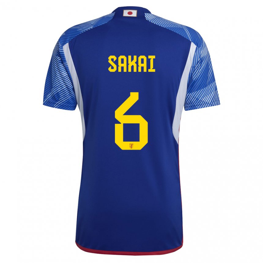 Niño Camiseta Japón Shunya Sakai #6 Azul Real 1ª Equipación 22-24 La Camisa