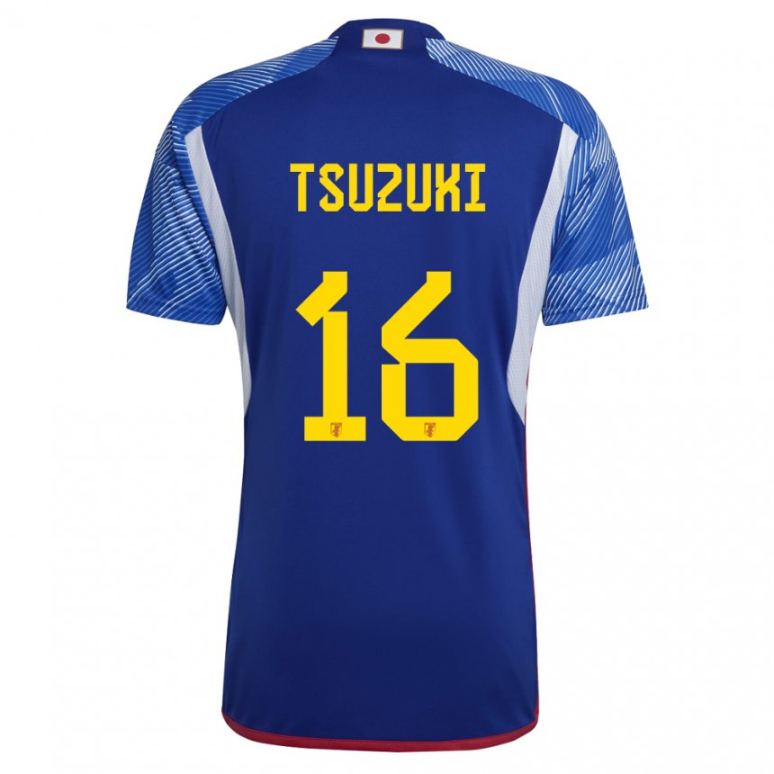 Niño Camiseta Japón Shunta Tsuzuki #16 Azul Real 1ª Equipación 22-24 La Camisa