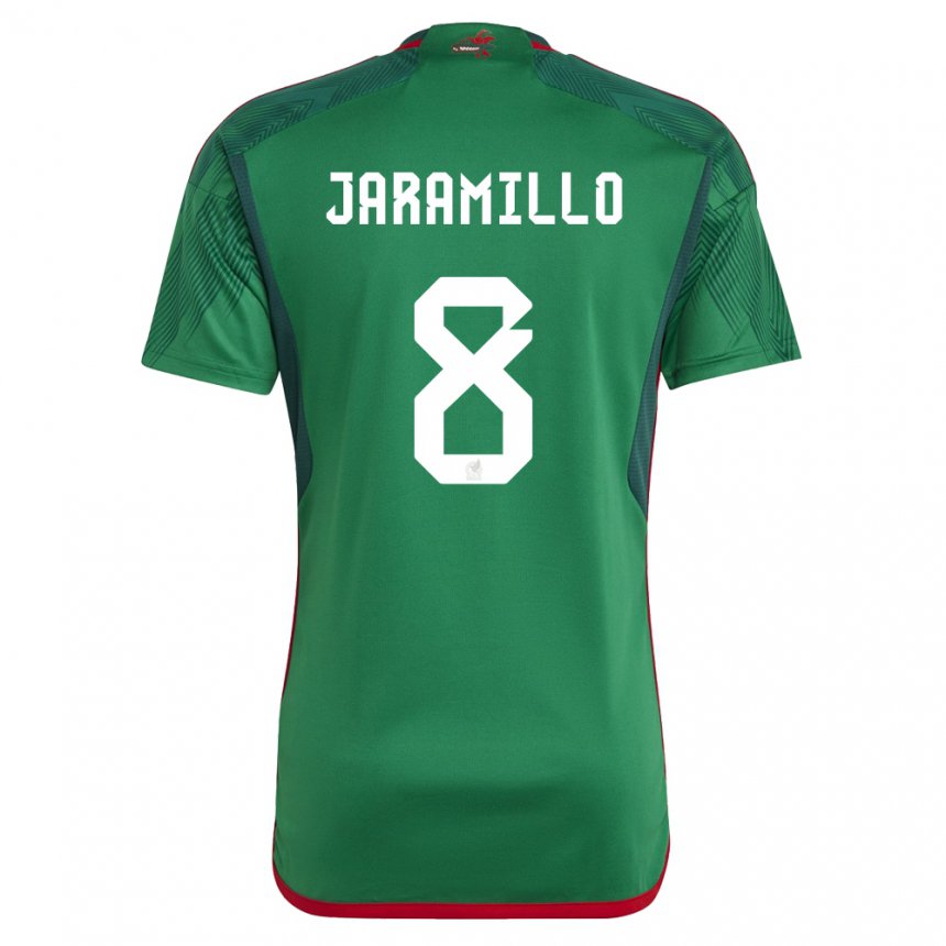Niño Camiseta México Carolina Jaramillo #8 Verde 1ª Equipación 22-24 La Camisa