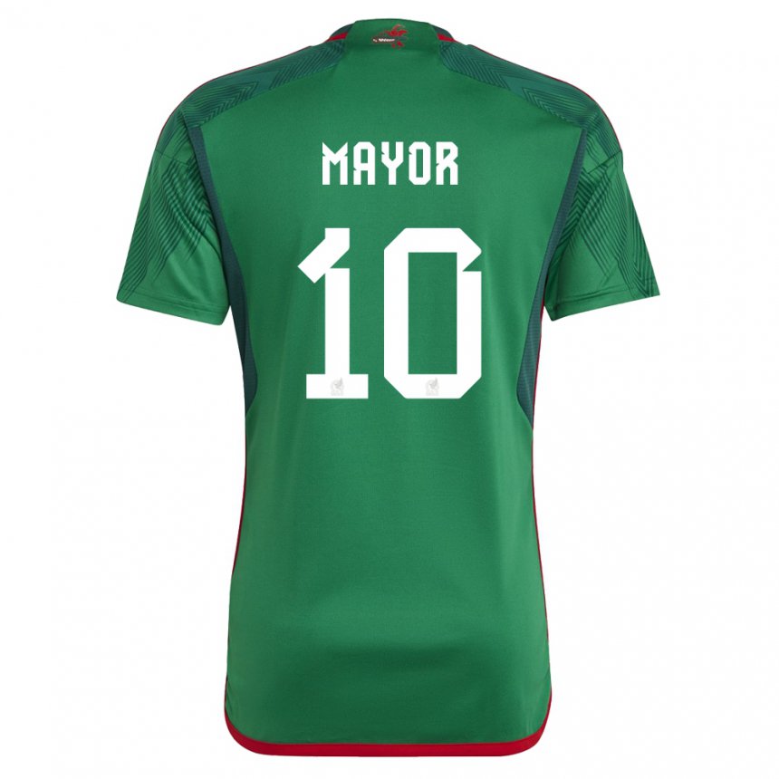 Niño Camiseta México Stephany Mayor #10 Verde 1ª Equipación 22-24 La Camisa