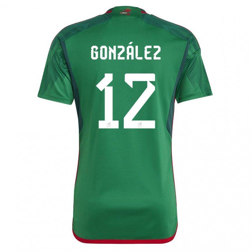 Niño Camiseta México Itzel Gonzalez #12 Verde 1ª Equipación 22-24 La Camisa
