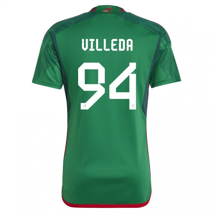 Niño Camiseta México Melany Villeda #94 Verde 1ª Equipación 22-24 La Camisa