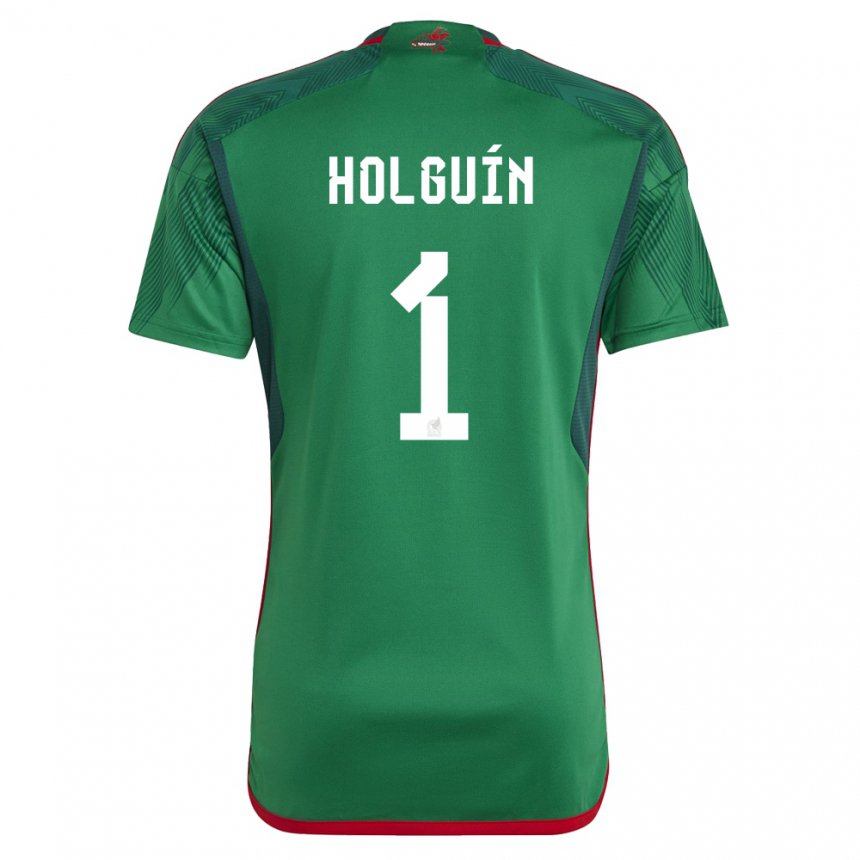 Niño Camiseta México Hector Holguin #1 Verde 1ª Equipación 22-24 La Camisa