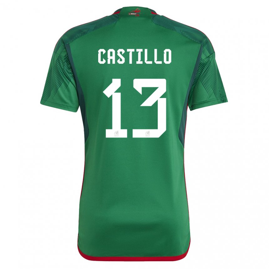 Niño Camiseta México Jose Castillo #13 Verde 1ª Equipación 22-24 La Camisa