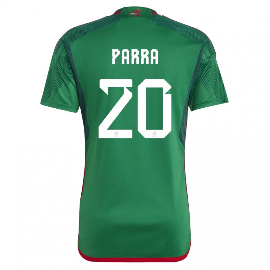 Niño Camiseta México Rodrigo Parra #20 Verde 1ª Equipación 22-24 La Camisa