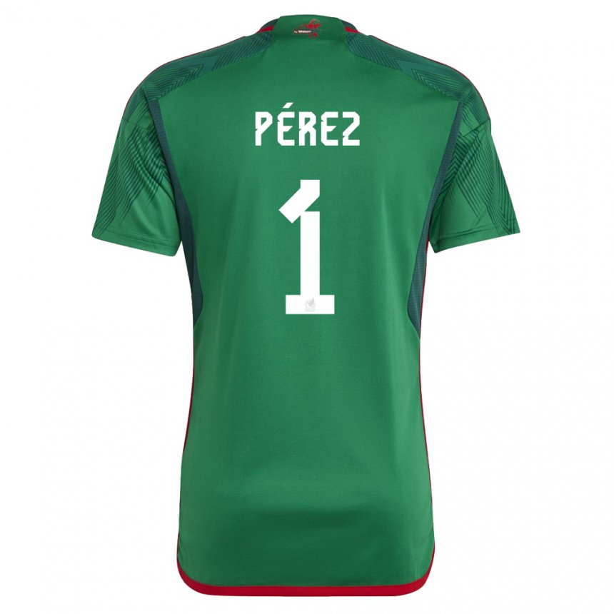 Niño Camiseta México Emiliano Perez #1 Verde 1ª Equipación 22-24 La Camisa