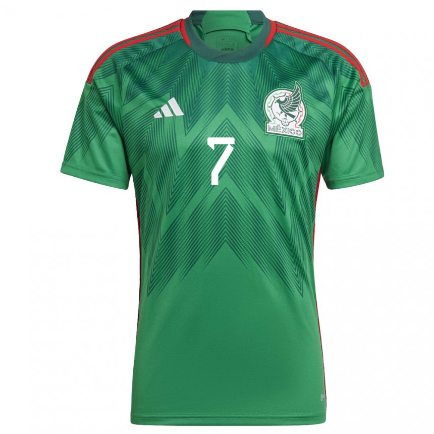 Niño Camiseta México Christian Torres #7 Verde 1ª Equipación 22-24 La Camisa