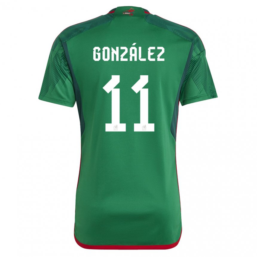 Niño Camiseta México Bryan Gonzalez #11 Verde 1ª Equipación 22-24 La Camisa