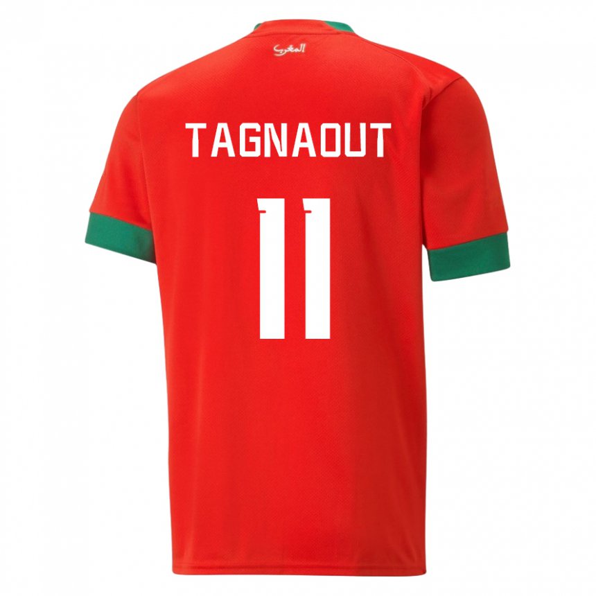 Niño Camiseta Marruecos Fatima Tagnaout #11 Rojo 1ª Equipación 22-24 La Camisa