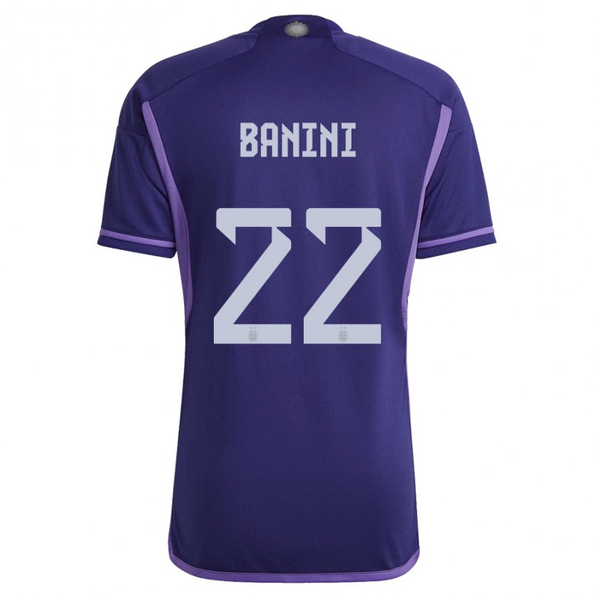 Niño Camiseta Argentina Estefania Banini #22 Morado 2ª Equipación 22-24 La Camisa
