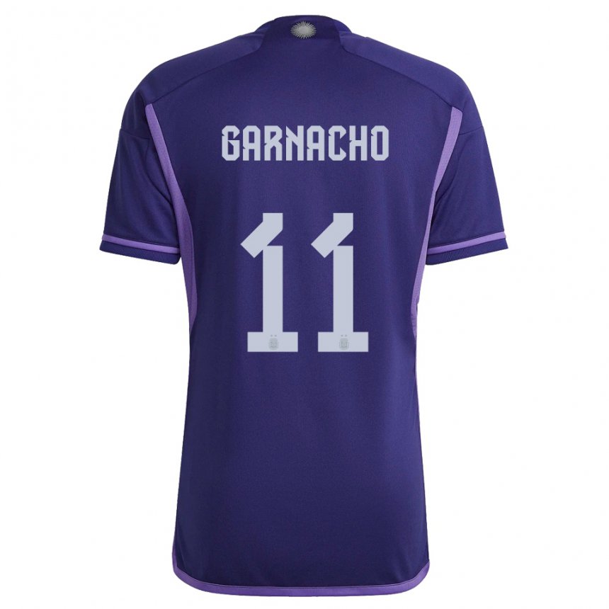 Niño Camiseta Argentina Alejandro Garnacho #11 Morado 2ª Equipación 22-24 La Camisa