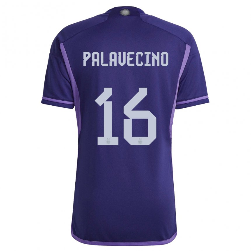 Niño Camiseta Argentina Nicolas Palavecino #16 Morado 2ª Equipación 22-24 La Camisa