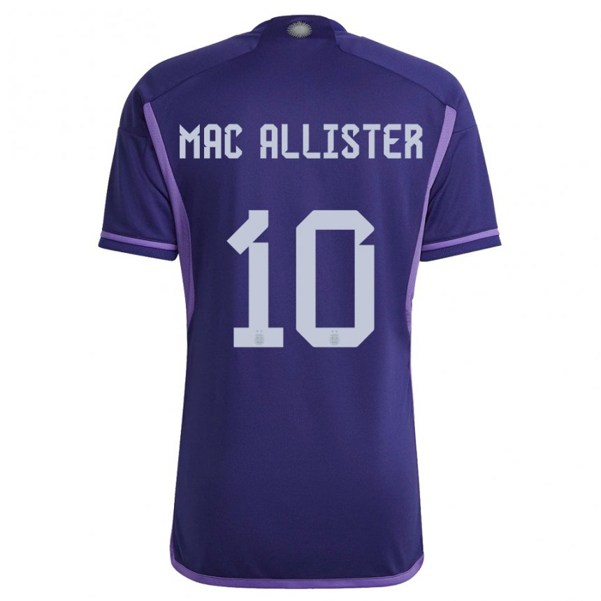 Niño Camiseta Argentina Alexis Mac Allister #10 Morado 2ª Equipación 22-24 La Camisa