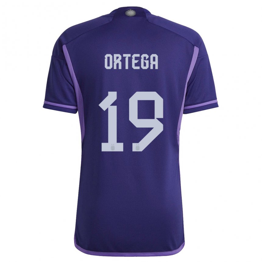 Niño Camiseta Argentina Francisco Ortega #19 Morado 2ª Equipación 22-24 La Camisa
