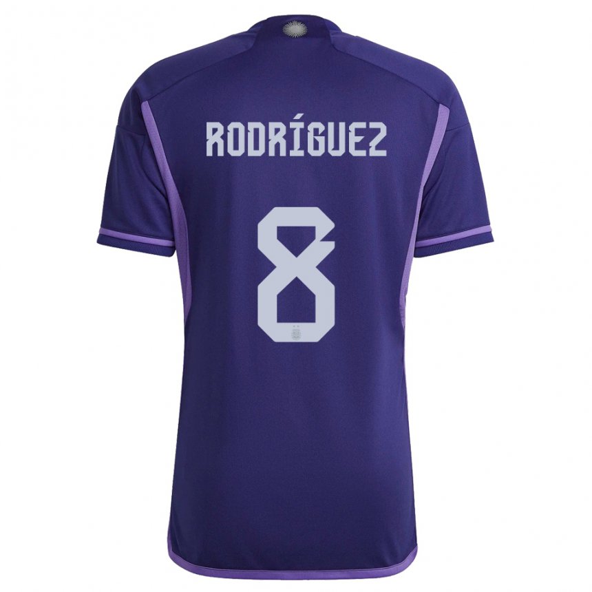 Niño Camiseta Argentina Agustin Rodriguez #8 Morado 2ª Equipación 22-24 La Camisa