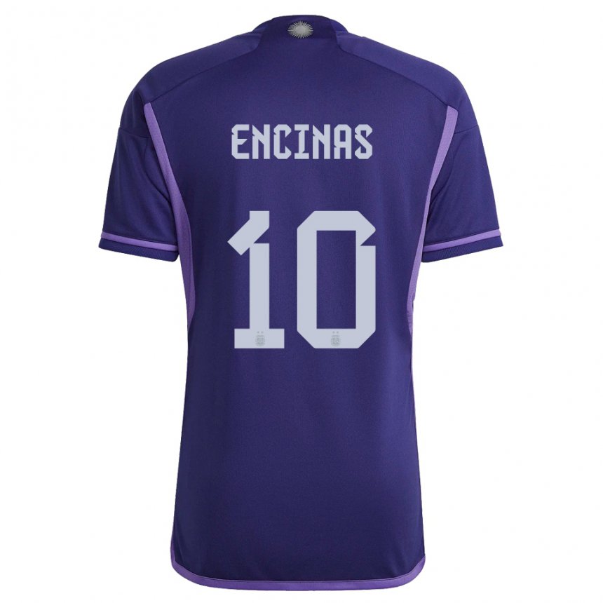 Niño Camiseta Argentina Axel Encinas #10 Morado 2ª Equipación 22-24 La Camisa