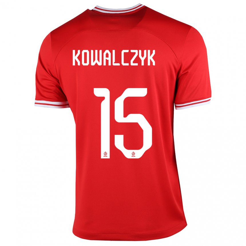 Niño Camiseta Polonia Mateusz Kowalczyk #15 Rojo 2ª Equipación 22-24 La Camisa