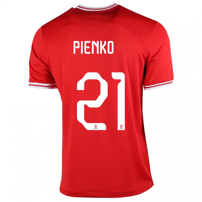 Niño Camiseta Polonia Tomasz Pienko #21 Rojo 2ª Equipación 22-24 La Camisa