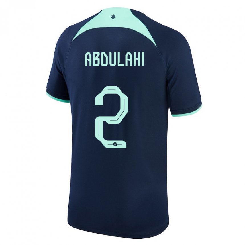 Niño Camiseta Australia Idrus Abdulahi #2 Azul Oscuro 2ª Equipación 22-24 La Camisa