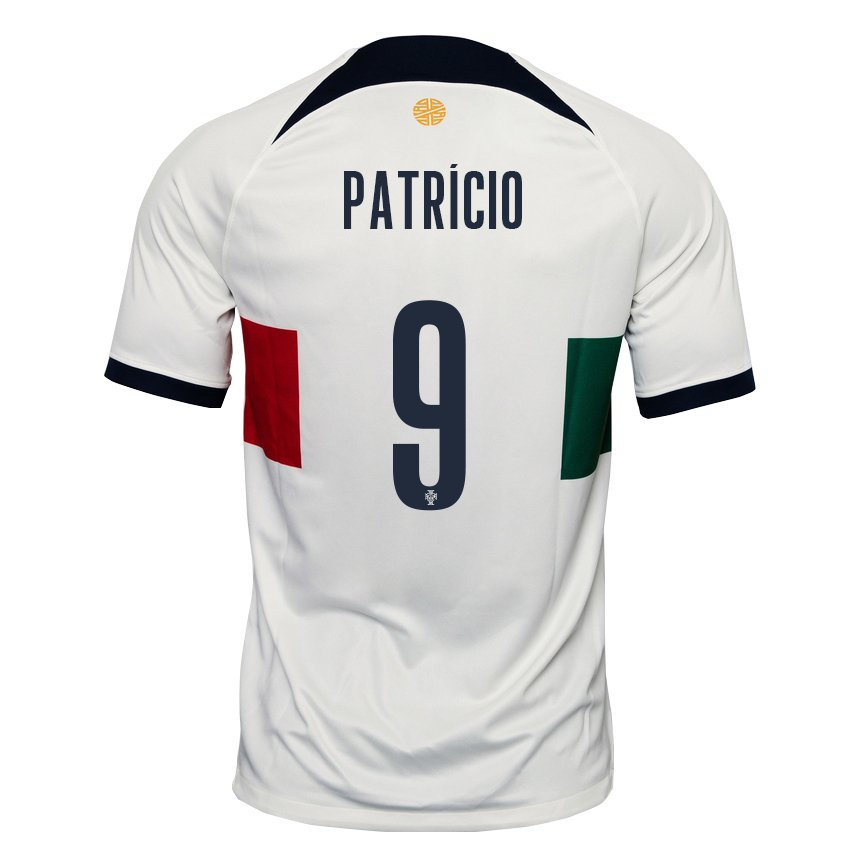 Niño Camiseta Portugal Nuno Patricio #9 Blanco 2ª Equipación 22-24 La Camisa