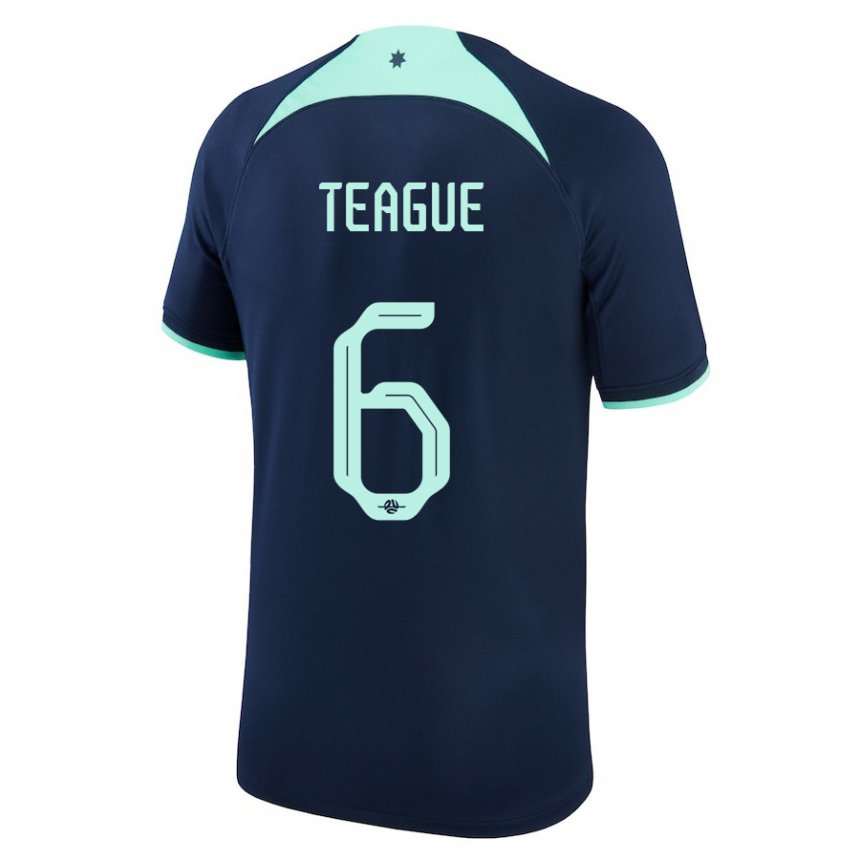 Niño Camiseta Australia Ryan Teague #6 Azul Oscuro 2ª Equipación 22-24 La Camisa