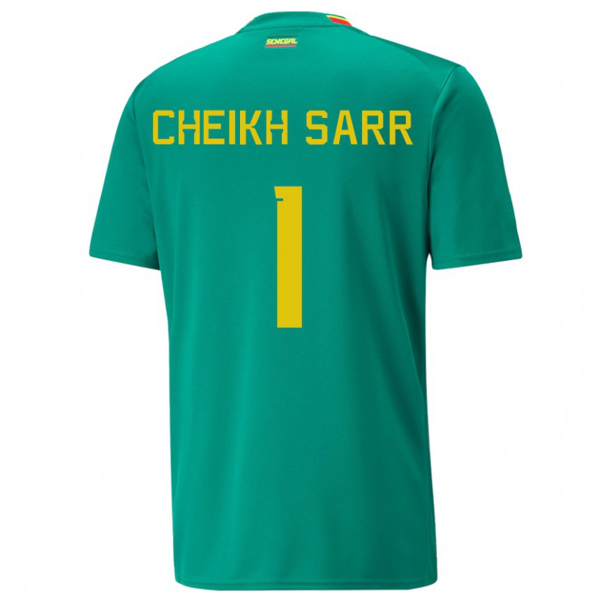 Niño Camiseta Senegal Cheikh Sarr #1 Verde 2ª Equipación 22-24 La Camisa