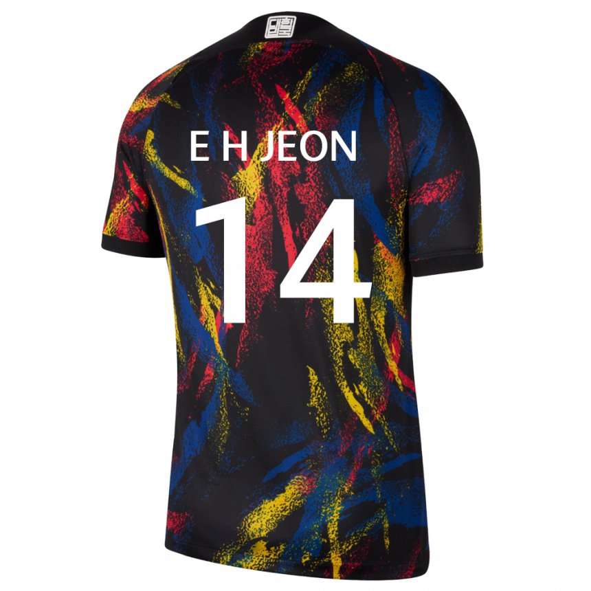 Niño Camiseta Corea Del Sur Jeon Eun Ha #14 Multicolor 2ª Equipación 22-24 La Camisa