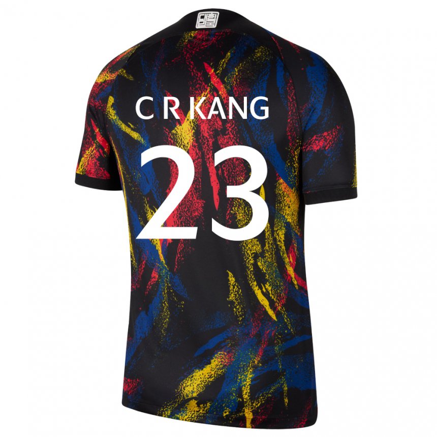 Niño Camiseta Corea Del Sur Kang Chae Rim #23 Multicolor 2ª Equipación 22-24 La Camisa