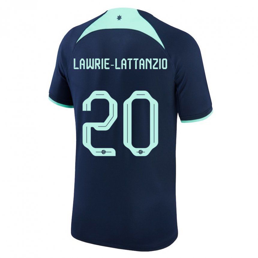 Niño Camiseta Australia Luis Lawrie Lattanzio #20 Azul Oscuro 2ª Equipación 22-24 La Camisa