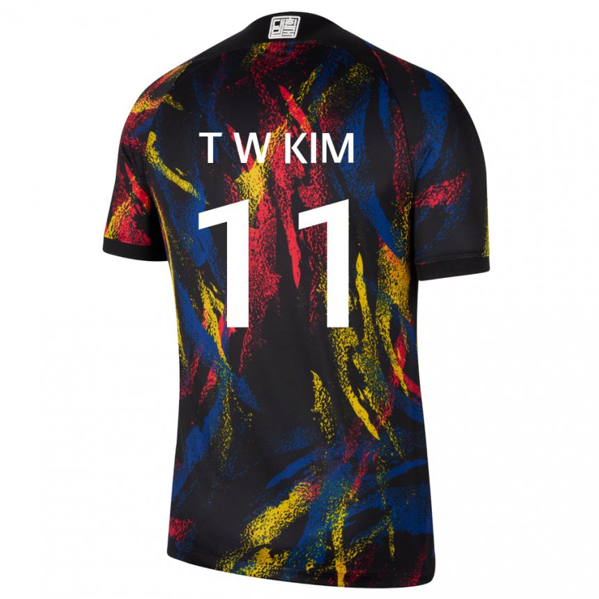 Niño Camiseta Corea Del Sur Kim Tae Wook #11 Multicolor 2ª Equipación 22-24 La Camisa