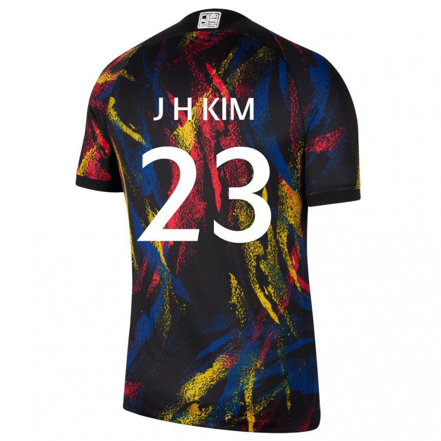 Niño Camiseta Corea Del Sur Kim Jung Hoon #23 Multicolor 2ª Equipación 22-24 La Camisa
