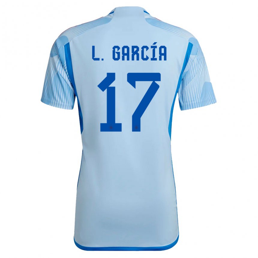 Niño Camiseta España Lucia Garcia #17 Cielo Azul 2ª Equipación 22-24 La Camisa