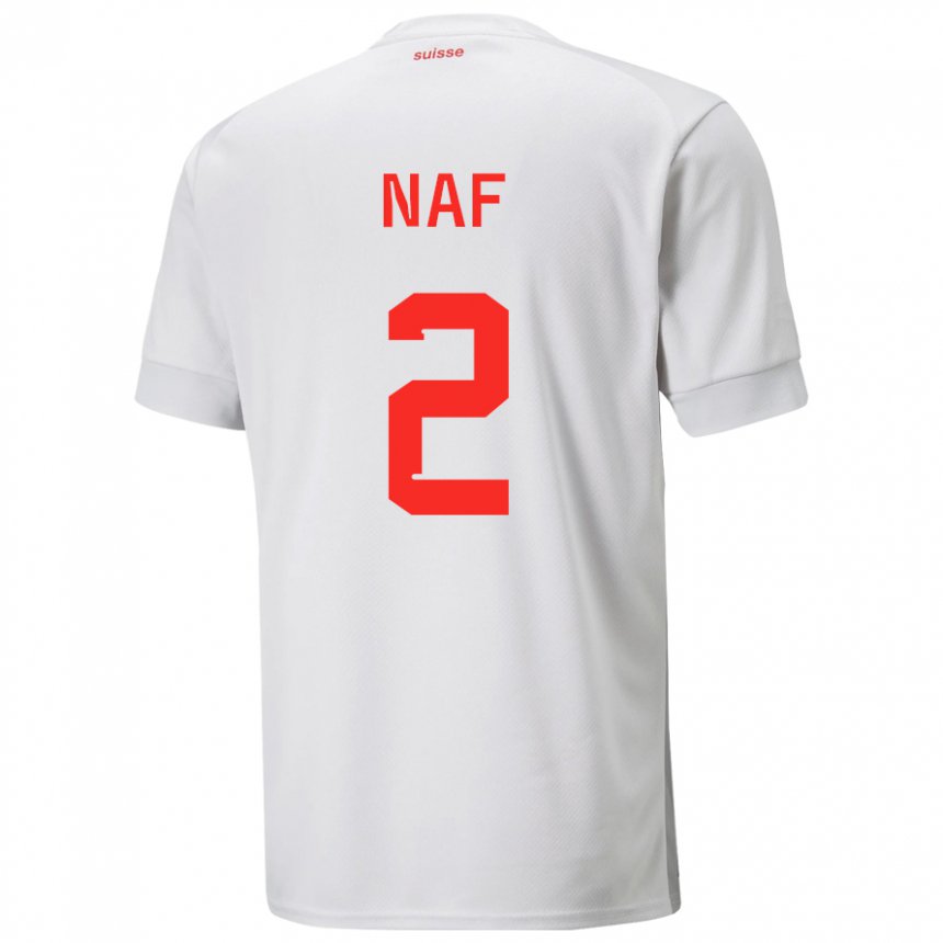 Niño Camiseta Suiza Philip Naf #2 Blanco 2ª Equipación 22-24 La Camisa