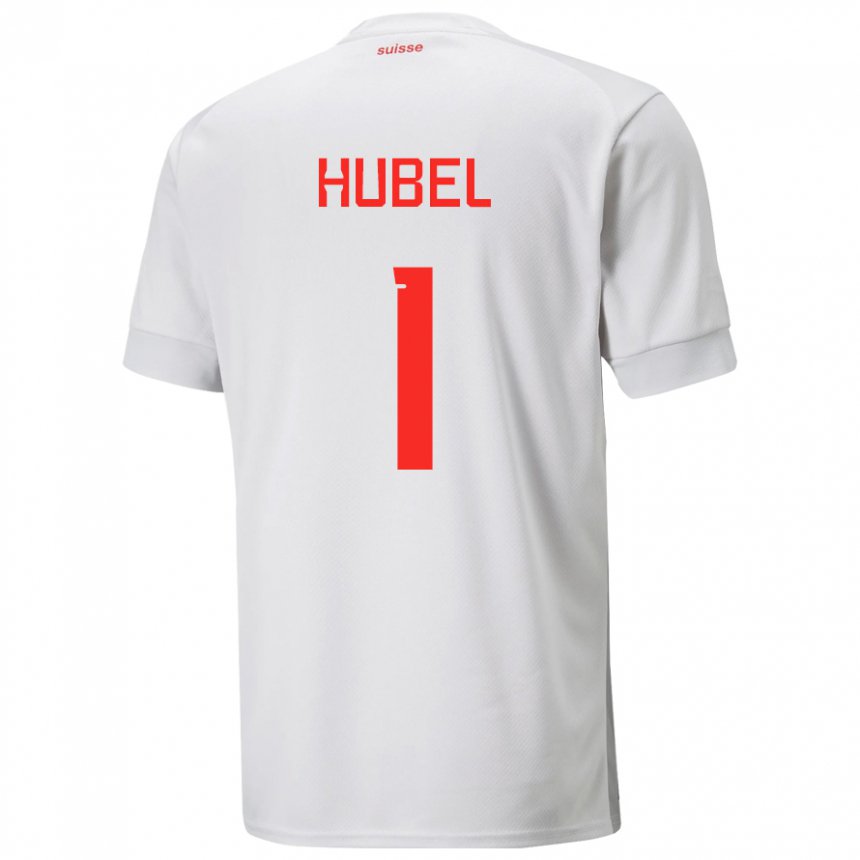 Niño Camiseta Suiza Marvin Hubel #1 Blanco 2ª Equipación 22-24 La Camisa
