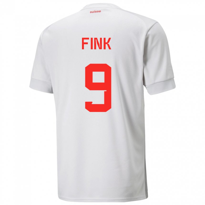 Niño Camiseta Suiza Bradley Fink #9 Blanco 2ª Equipación 22-24 La Camisa