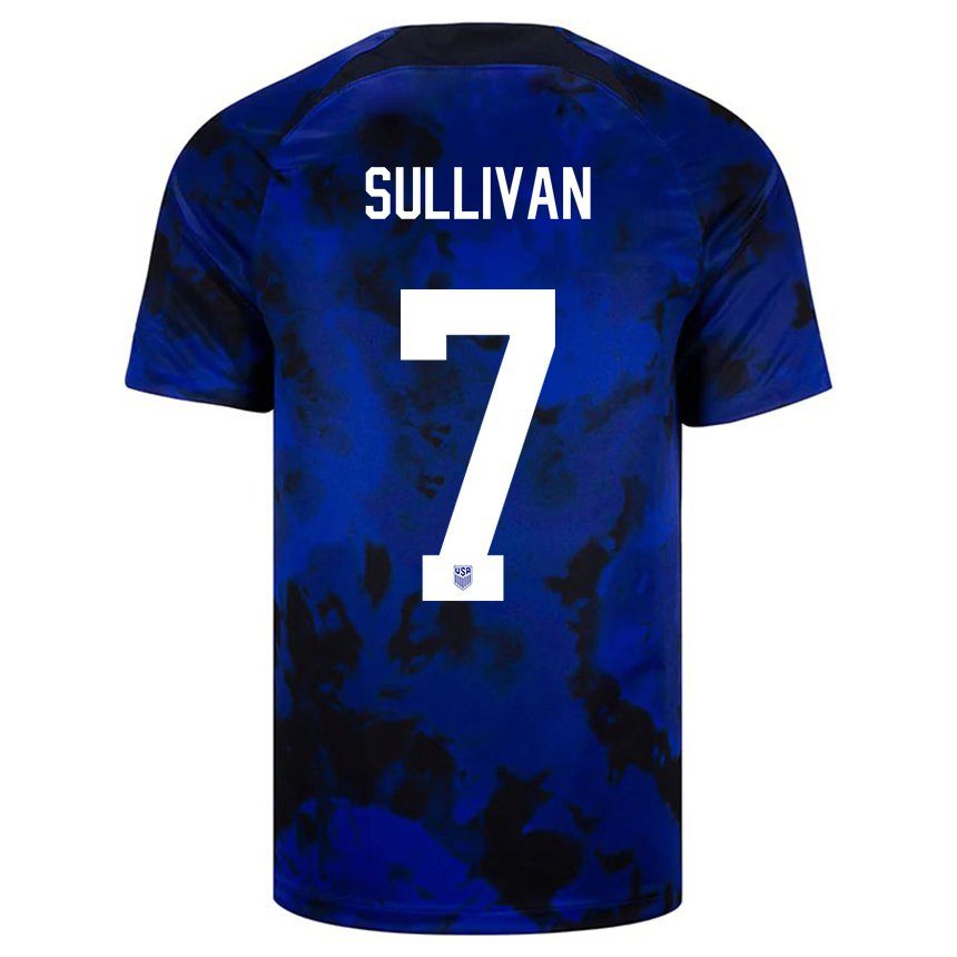 Niño Camiseta Estados Unidos Quinn Sullivan #7 Azul Real 2ª Equipación 22-24 La Camisa