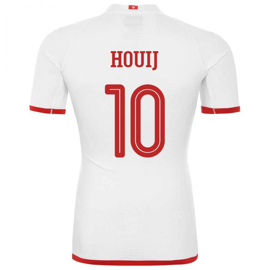Niño Camiseta Túnez Mariem Houij #10 Blanco 2ª Equipación 22-24 La Camisa