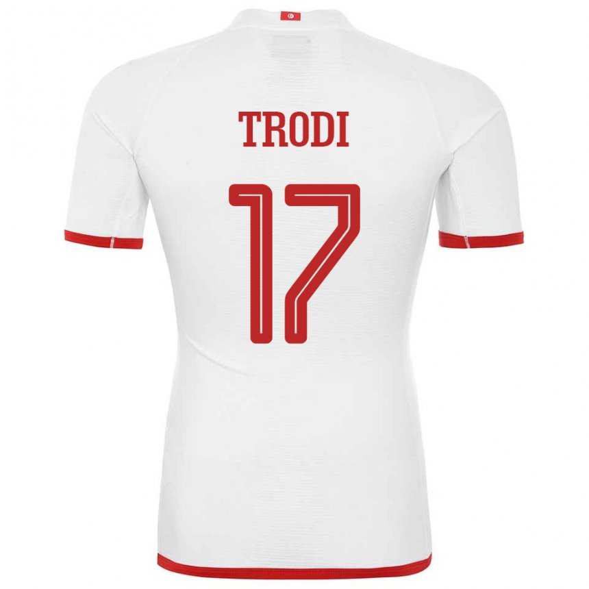 Niño Camiseta Túnez Imen Trodi #17 Blanco 2ª Equipación 22-24 La Camisa