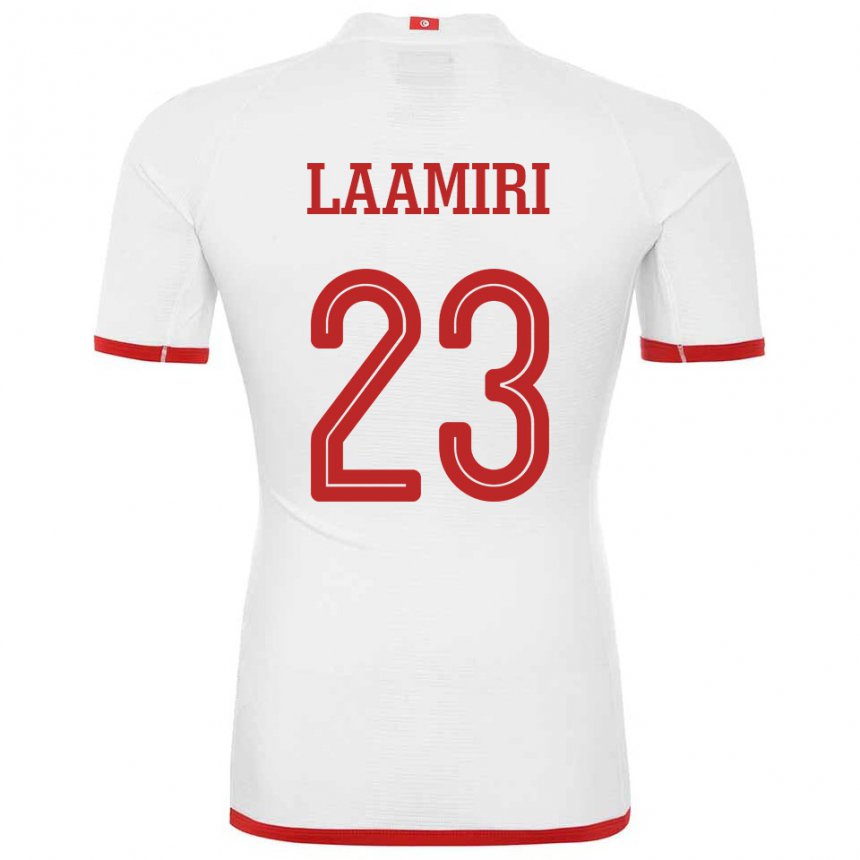 Niño Camiseta Túnez Soumaya Laamiri #23 Blanco 2ª Equipación 22-24 La Camisa