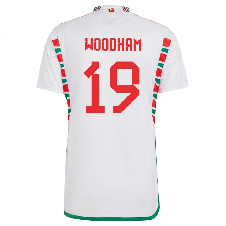 Niño Camiseta Gales Lily Woodham #19 Blanco 2ª Equipación 22-24 La Camisa