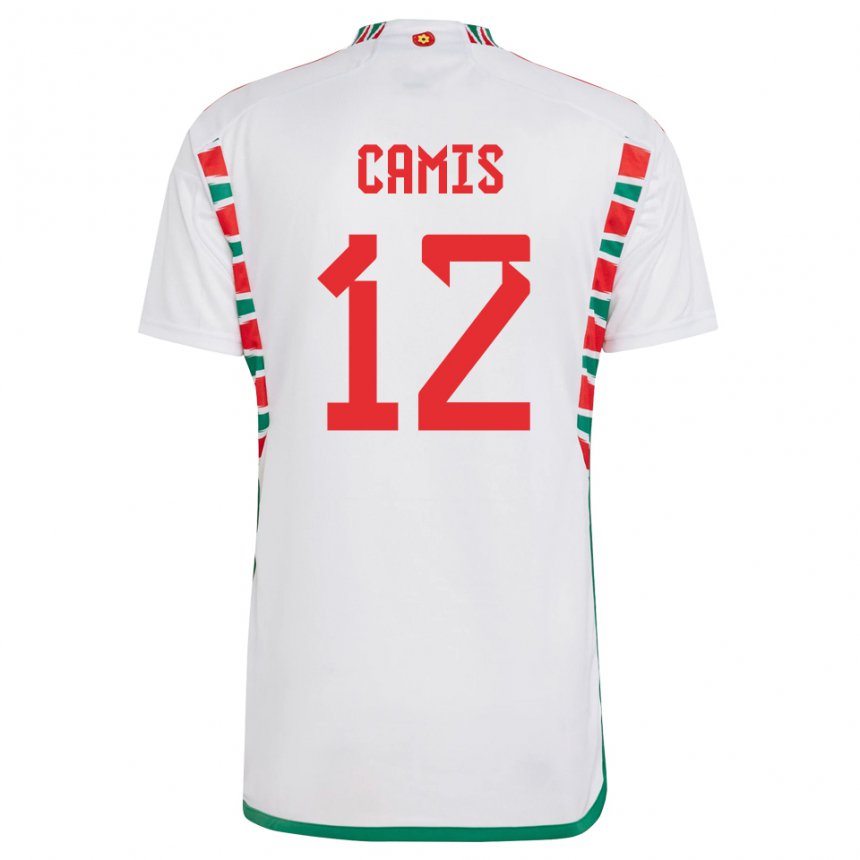 Niño Camiseta Gales Oliver Camis #12 Blanco 2ª Equipación 22-24 La Camisa